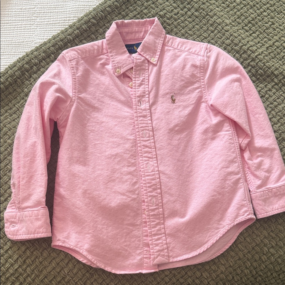 Ralph Lauren Light Pink Kids Button Down Shirt